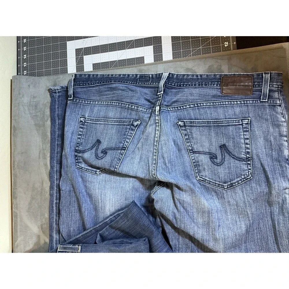 AG Adriano Goldschmied 38x34 Two 2 Pair Of Mens Jeans The Protege Straight Leg